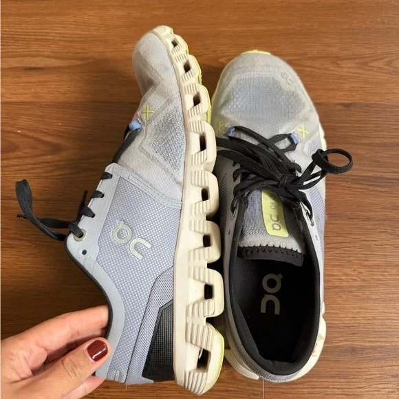 On Running blue and Yellow Cloud X3 - Picture 5 of 11